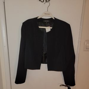 NWT Kasper Cropped Blazer size 18 in black